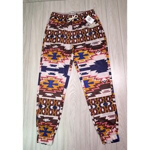 Fresh Prints of Bel-Air Mens Tribal Geometric Jogger‎ Pants Natural M